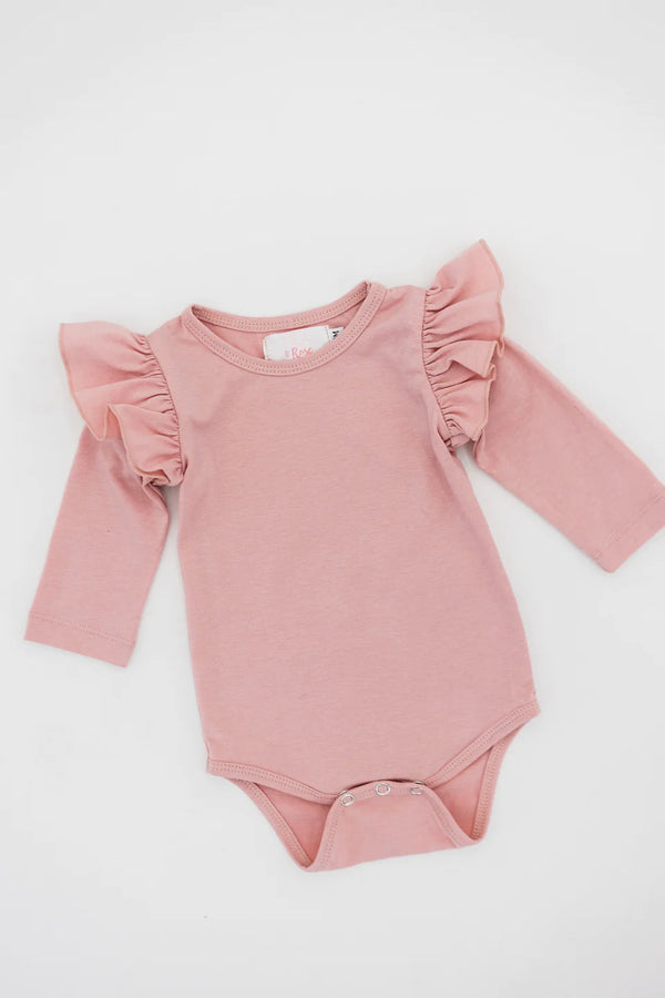 Baby Girl's Flutter Sleeve Bodysuit