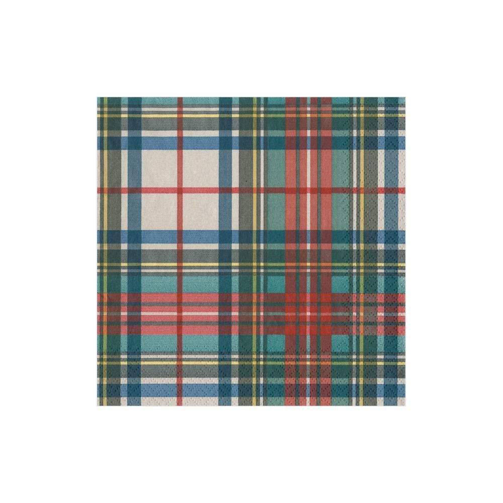 Caspari Stewart Cocktail Napkins Caspari
