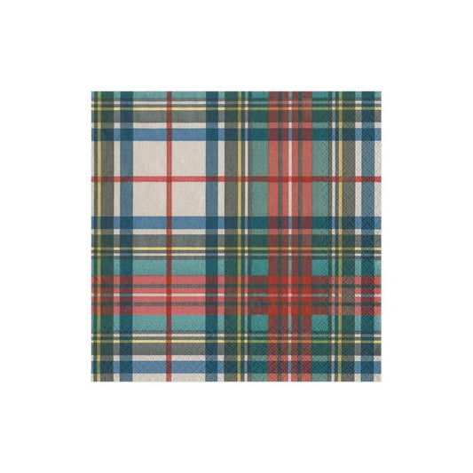 Caspari Stewart Cocktail Napkins Caspari