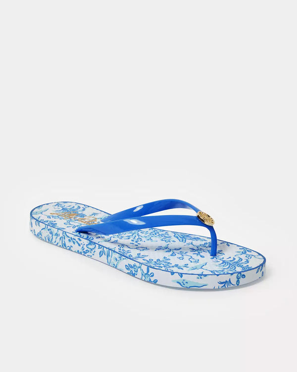 Lilly Pulitzer Pool Flip Flop Resort White Lilly Pulitzer