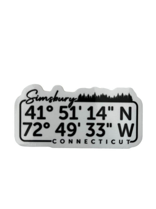Simsbury CT Souvenir Sticker Skylark Printing