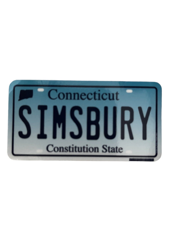 Simsbury CT Souvenir Sticker Skylark Printing