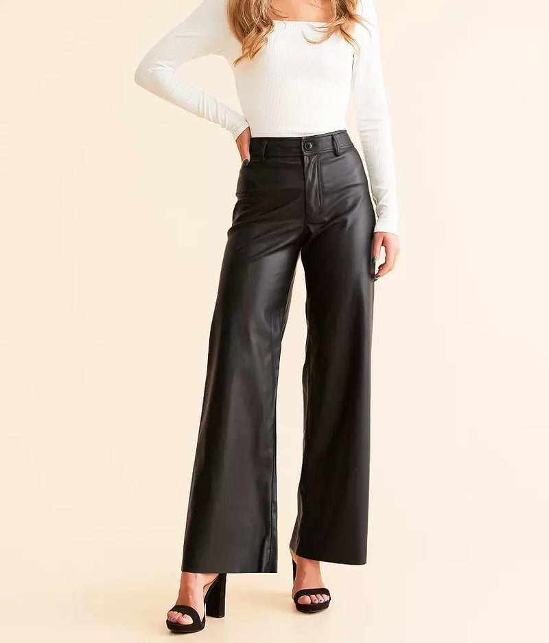 Womens Rilynn Faux Leather Pants Z Supply