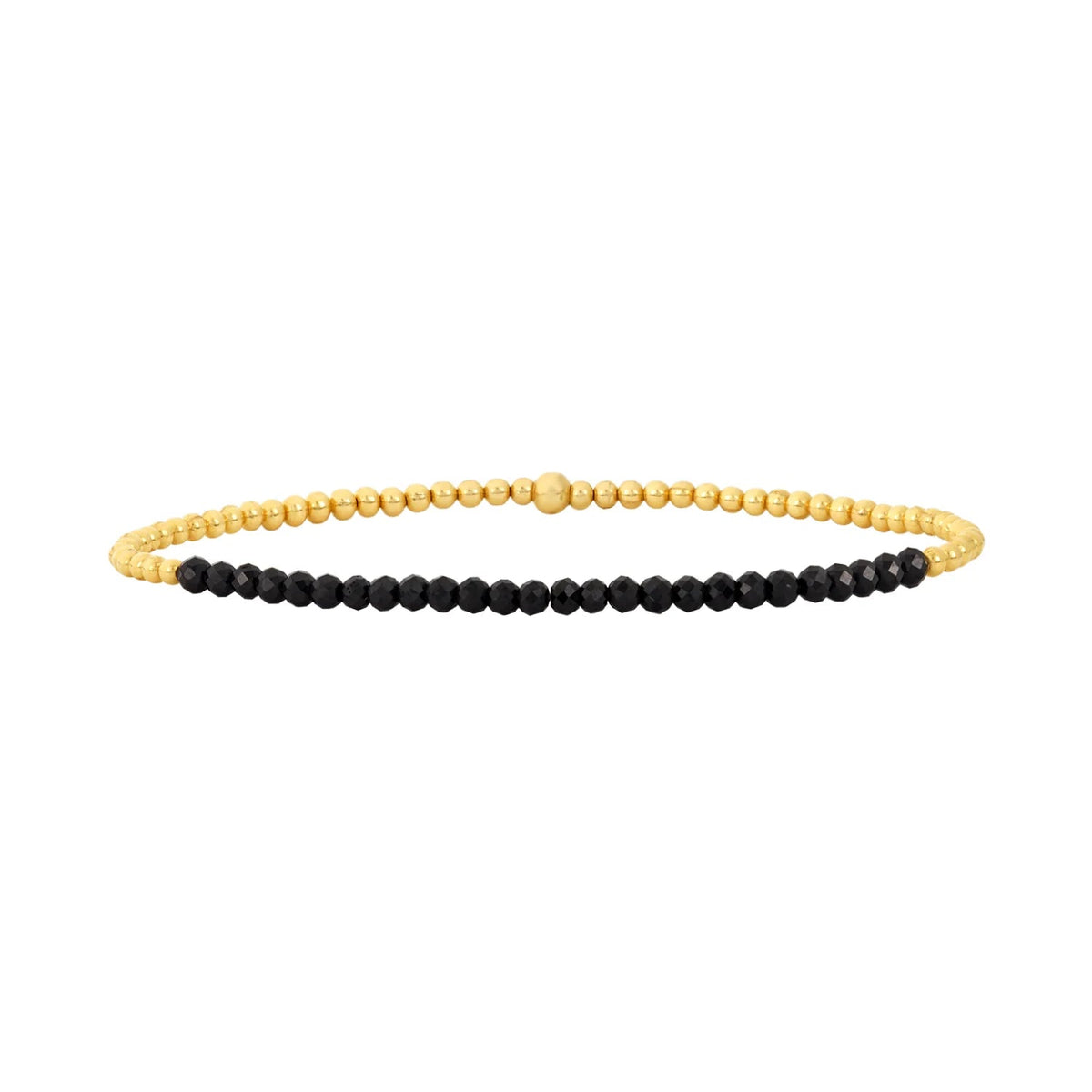 Gold 2MM Karen Lazar Design Beaded Bracelets Karen Lazar