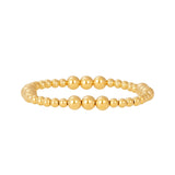 Karen Lazar Gold Pattern Beaded Bracelets