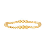 Karen Lazar Gold Pattern Beaded Bracelets