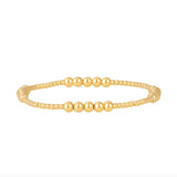 Karen Lazar Gold Pattern Beaded Bracelets