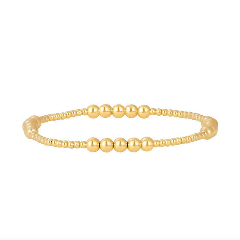 Karen Lazar Gold Pattern Beaded Bracelets