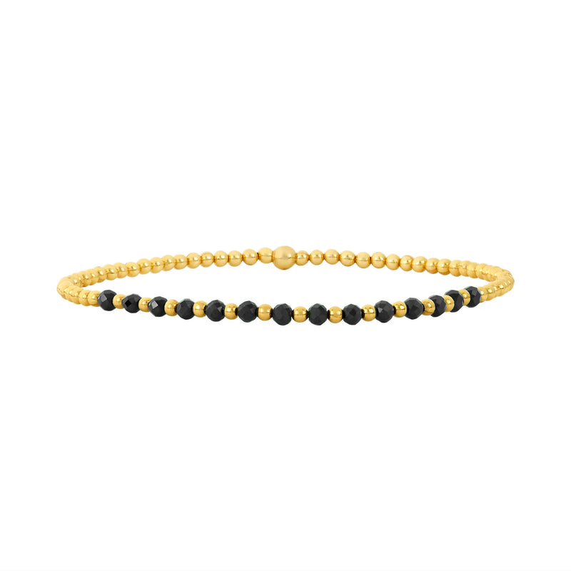 Gold 2MM Karen Lazar Design Beaded Bracelets