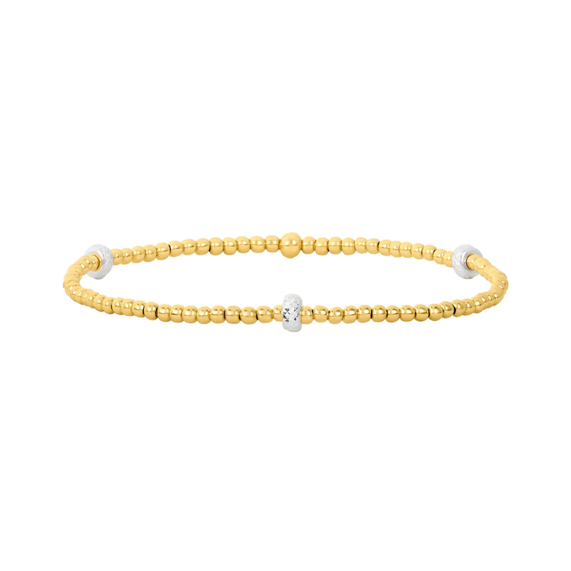 Karen Lazar Gold Signature Beaded Bracelet