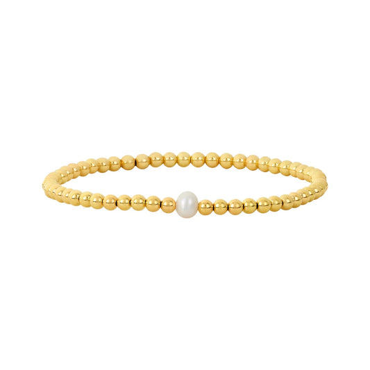 Gold 3MM Karen Lazar Design Beaded Bracelets Karen Lazar