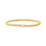 Gold 3MM Karen Lazar Design Beaded Bracelets