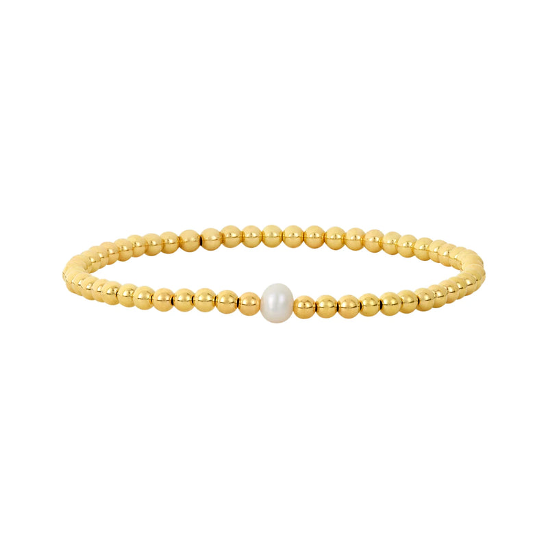 Gold 3MM Karen Lazar Design Beaded Bracelets