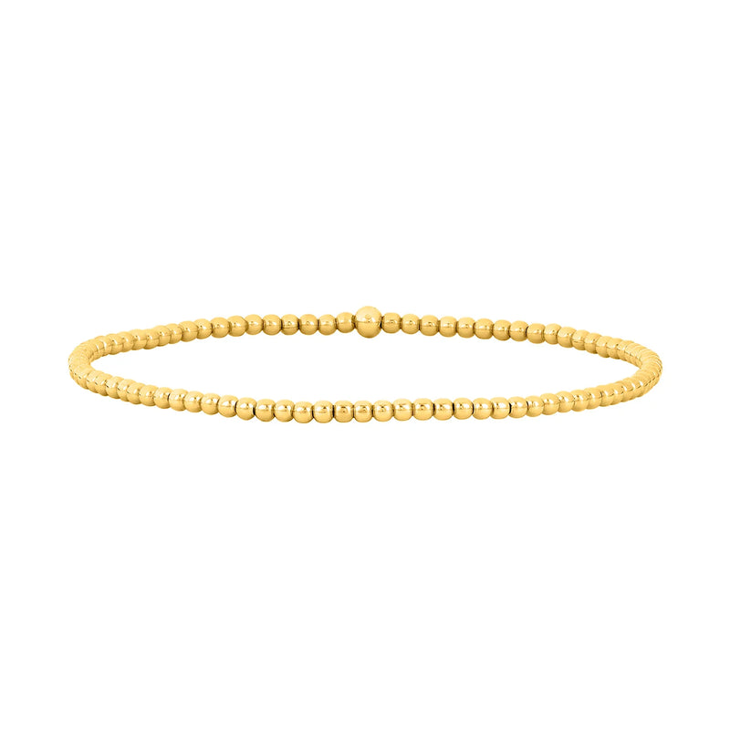 Karen Lazar Gold Signature Beaded Bracelet