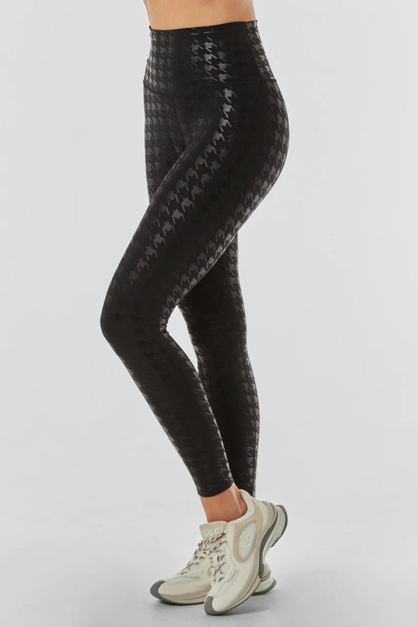 Womens Houndstooth High Waisted Legging