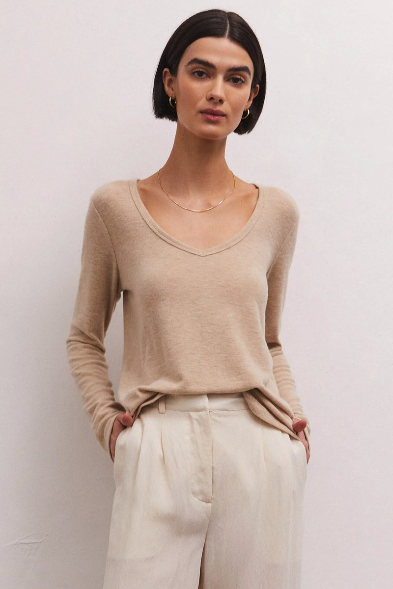 Womens Laylow Marled Top