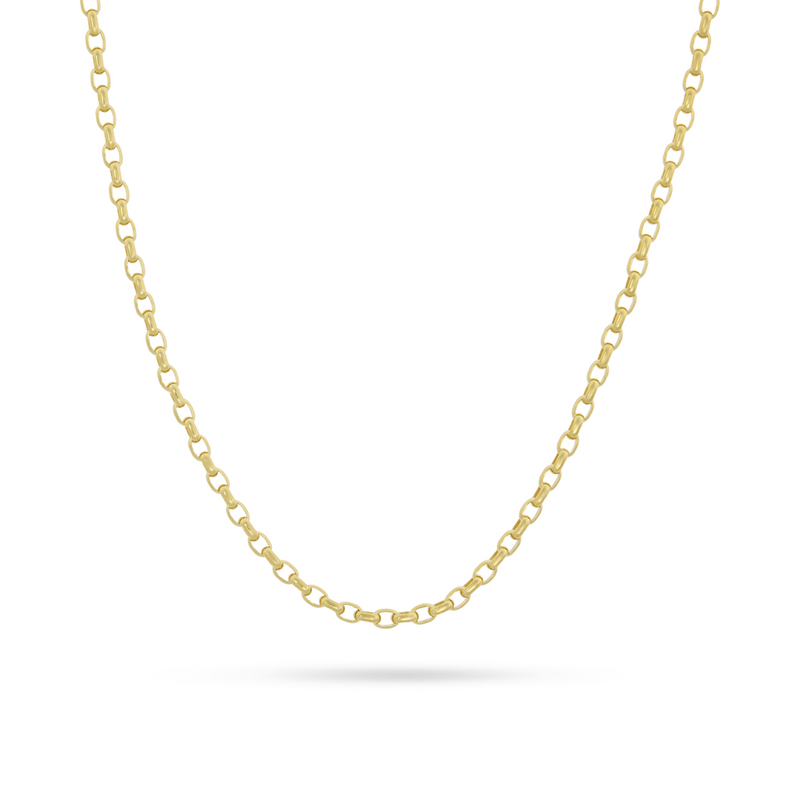 Gold Signature Rolo 4.0mm 16" LOLA necklace LOLA