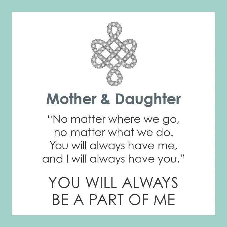 Mother & Daughter Gold Alpine White Small Pendant