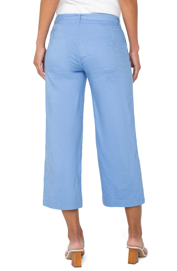 Liverpool Belted Wide Leg Crop Liverpool