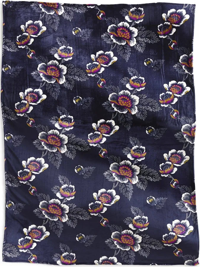 Plush Throw Blanket in Seurat Floral Vera Bradley