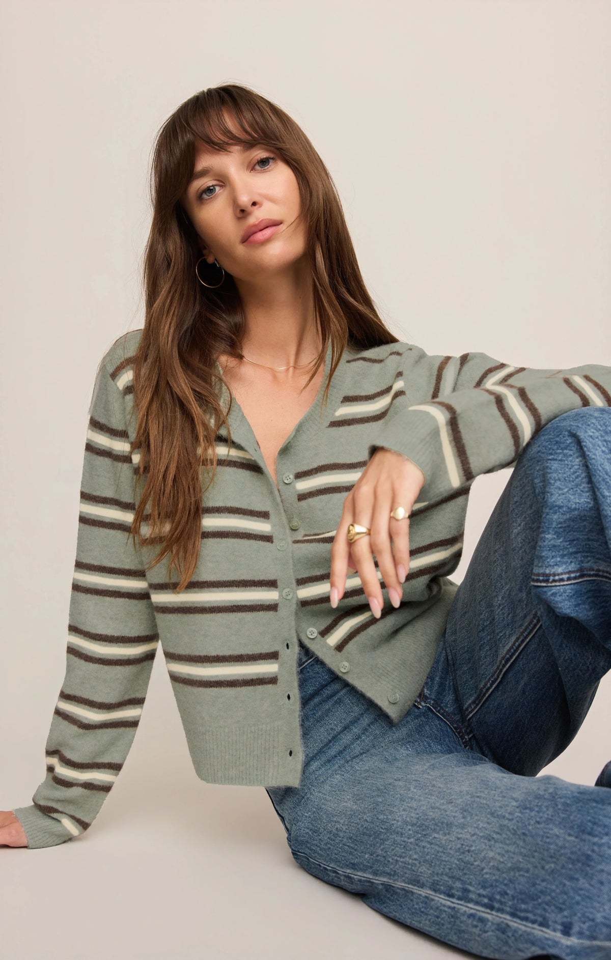 Z Supply Medina Striped Cardigan