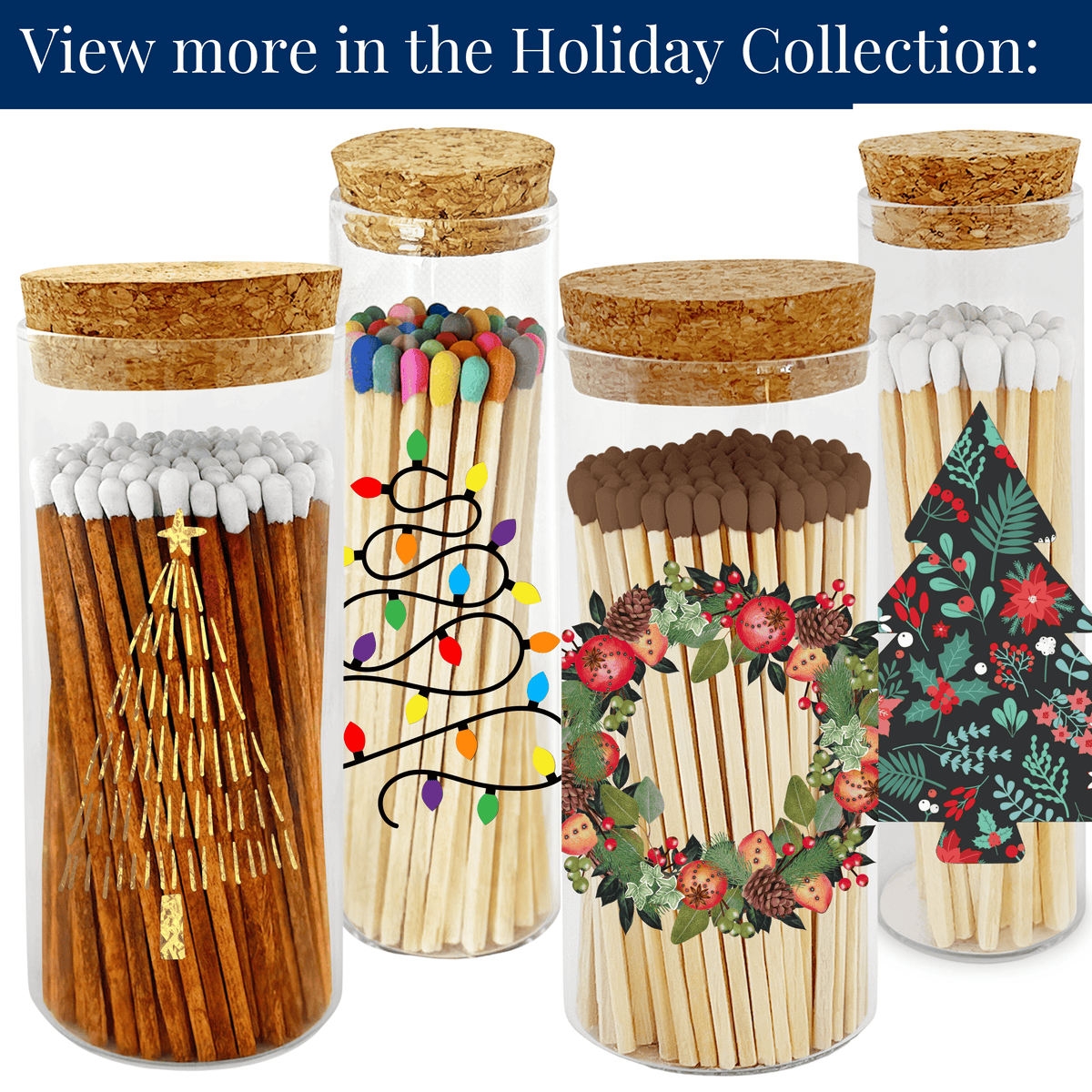 Thankful Greetings - 2” Matches BoHo Cottage - Reindeer on Glass Mini Cloche Thankful Greetings