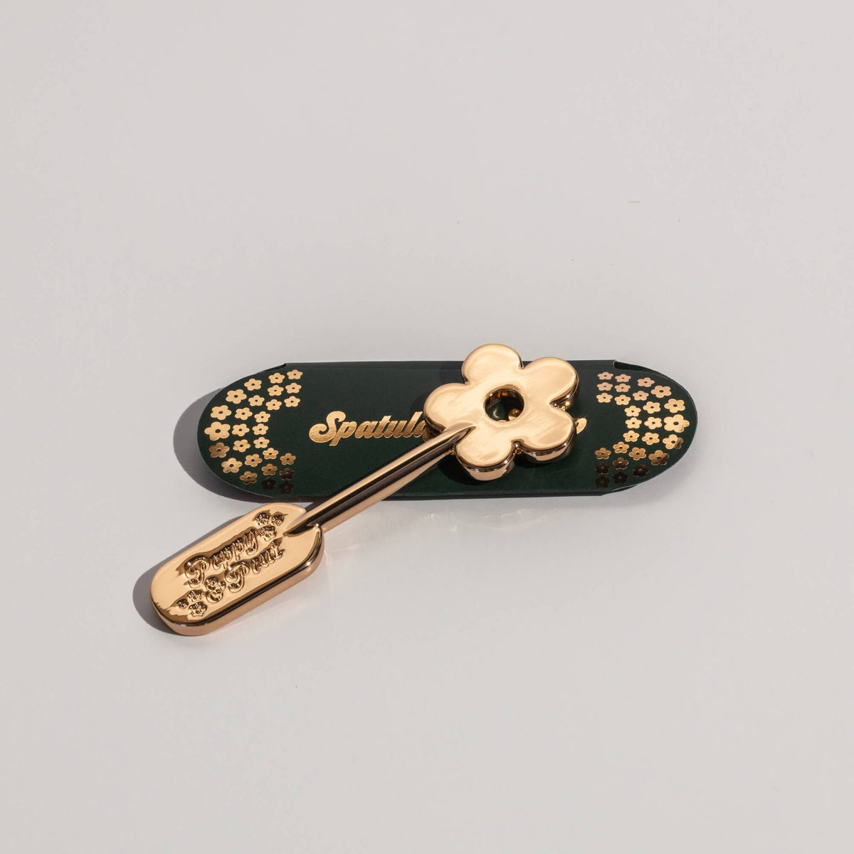 Poppy & Pout - Lip Care Spatula, Gold Daisy Poppy & Pout