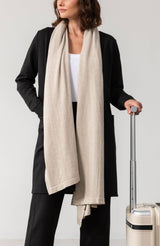 zestt organics - Dreamsoft Organic Cotton Travel Scarf - Birch zestt organics