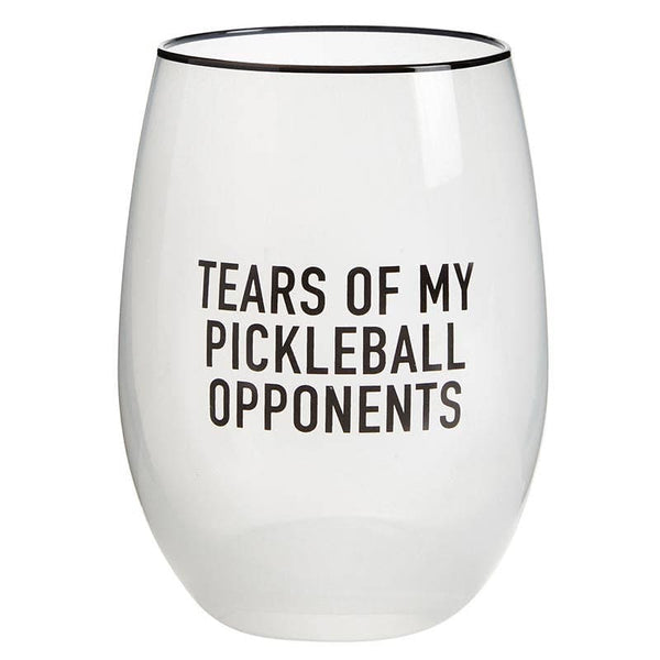 Wine Glass Tears of my Pickleball Opponents Santa Barbara Design Studio by Creative Brands