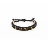 Love Is Project - Skinny LOVE Bracelet - Black/Gold