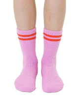 Living Royal - Fuzzy Crew Socks w/ Bottom Grip Phrase - "Oh What Fun" Living Royal