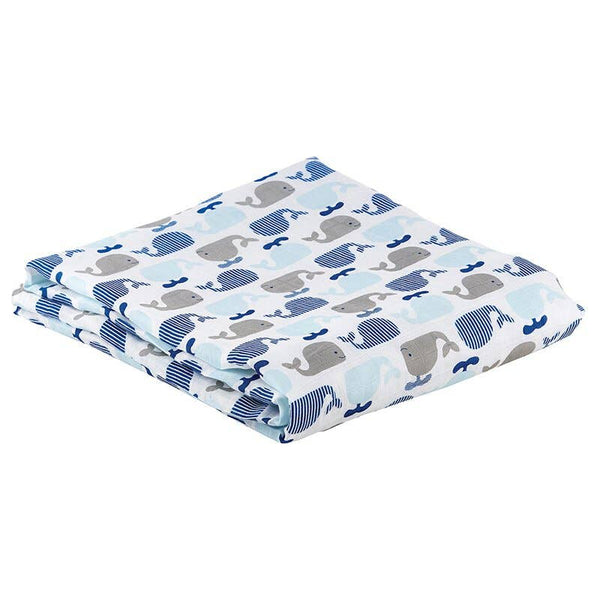 Stephan Baby by Creative Brands - Swaddle Blanket - Whale Stephan Baby by Creative Brands