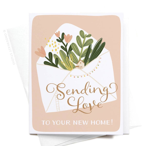 Onderkast Studio - Sending Love to Your New Home! Greeting Card Onderkast Studio