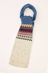 Fair Isle Chunky Knit Scarf