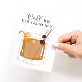 Onderkast Studio - Call Me Old Fashioned Cocktail Greeting Card Onderkast Studio