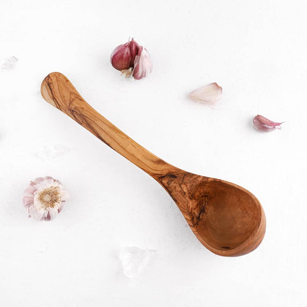 Handcrafted Olivewood - OLIVE WOOD LADLE Handcrafted Olivewood