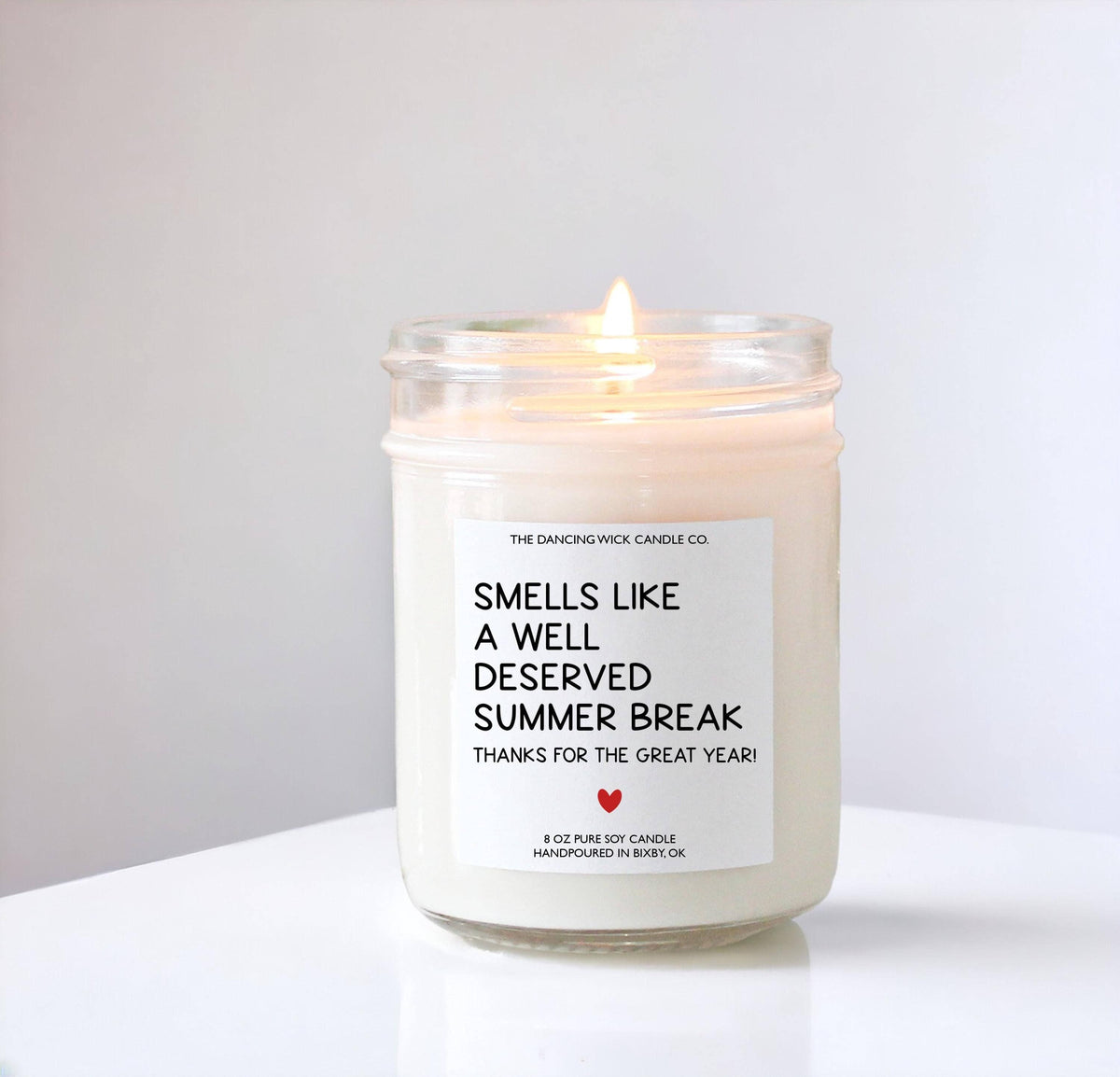 Funny Teacher Gift Candle | Smells Like Summer Break