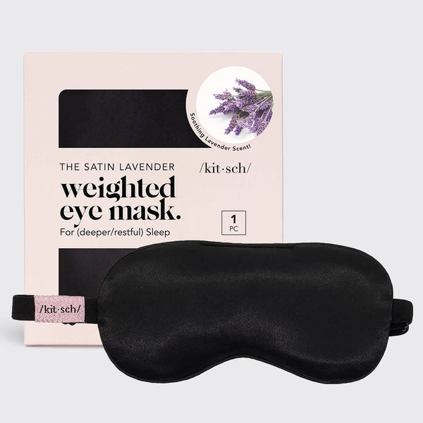 KITSCH - The Lavender Weighted Satin Eye Mask KITSCH
