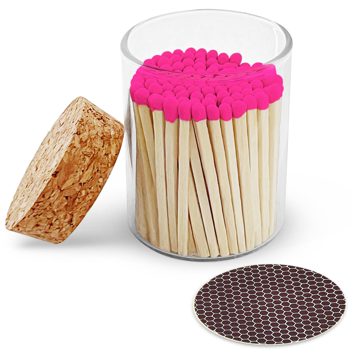 2" Matches in Cork Top Jar - Thankful Greetings