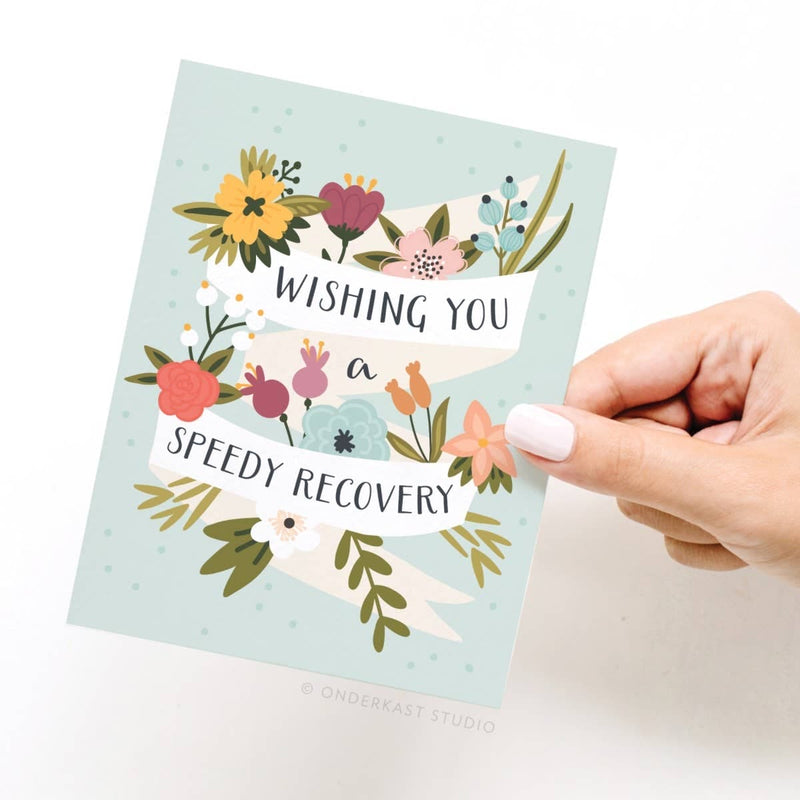 Onderkast Studio - Wishing You a Speedy Recovery Greeting Card Onderkast Studio