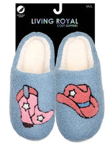 Living Royal - Indoor / Outdoor Slippers - Christmas - Santa Claus - Blue Living Royal