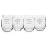 Susquehanna Glass Company - Custom Artwork Stemless 21 oz Wine Glass Susquehanna Glass Company
