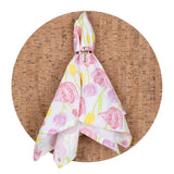 The Royal Standard - Tulip Fields Napkin   White/Multi   18x18 The Royal Standard
