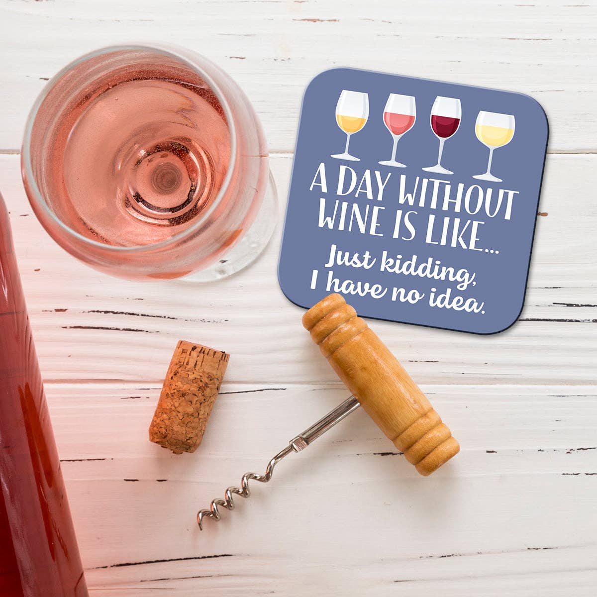 Chris’s Stuff Inc. - Funny Wine Coaster - Day Without Wine