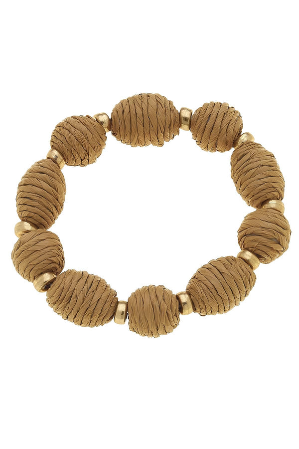 Canvas Style - Mickey Raffia Beaded Stretch Bracelet Canvas Style