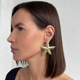 Starfish Oversized Shell Stud Earrings