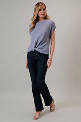 Short Sleeve Bottom Twist Top