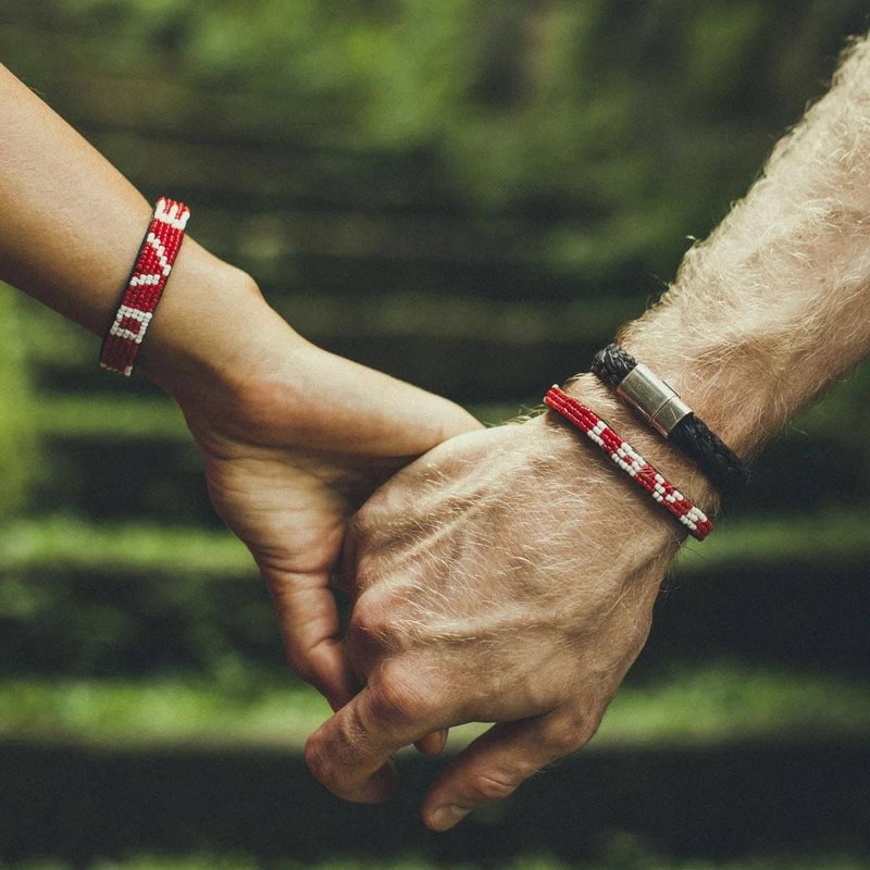 Love Is Project - Skinny LOVE Bracelet - Red