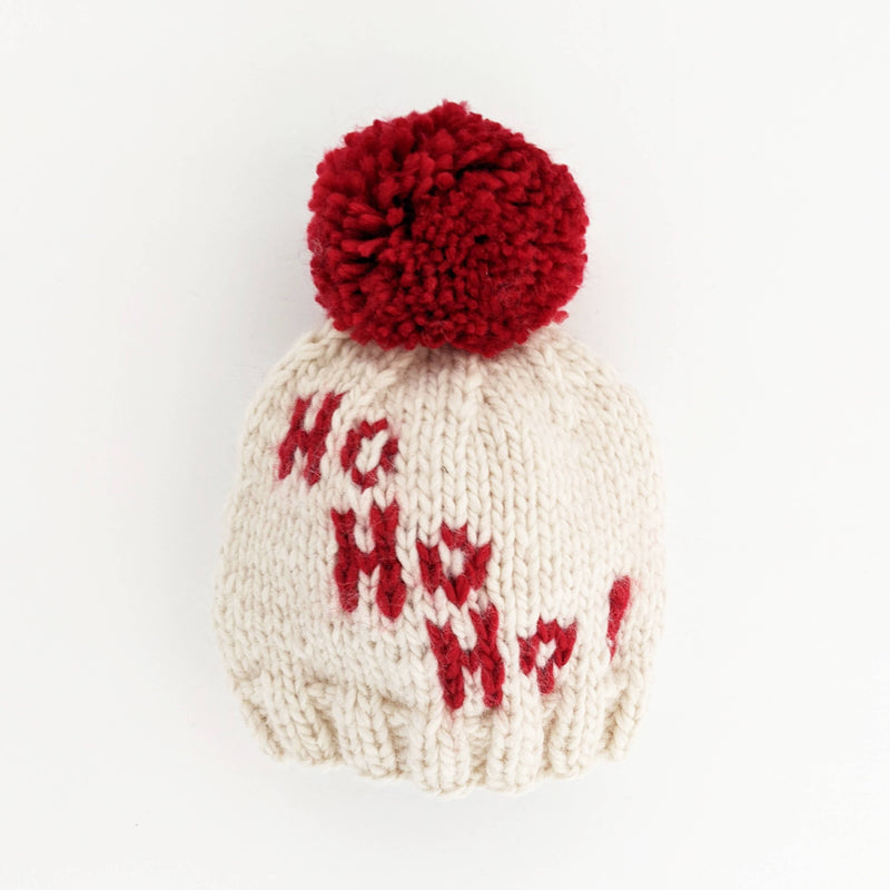 Huggalugs - Ho Ho Ho! Hand Knit Beanie Hat (2-6 years) Huggalugs