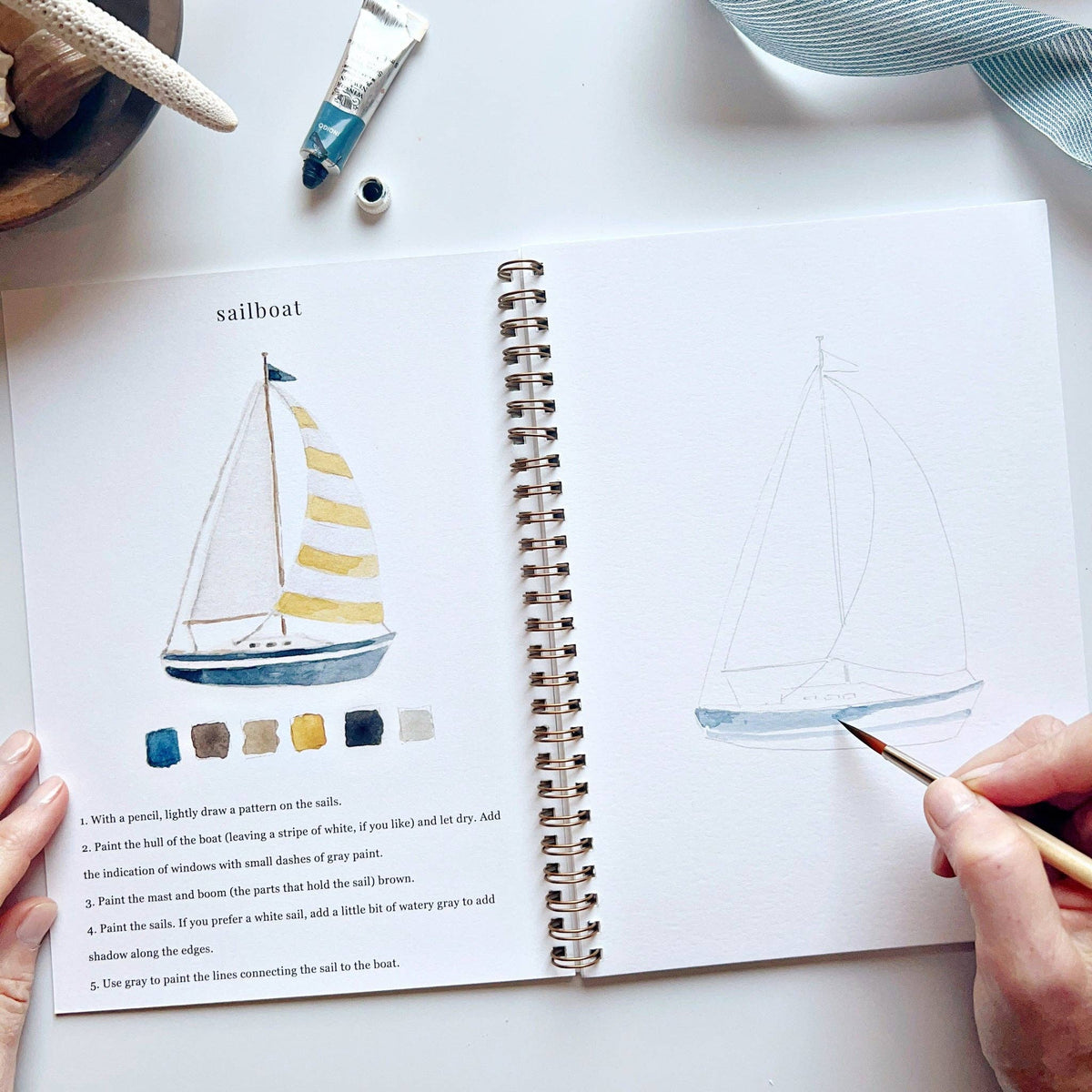 emily lex studio - Seaside watercolor workbook emily lex studio